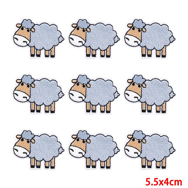 10 unids/lote, venta al por mayor, parche bordado, parches para planchar para ropa, parches para ropa, chaquetas, apliques de decoración, suministros para coser