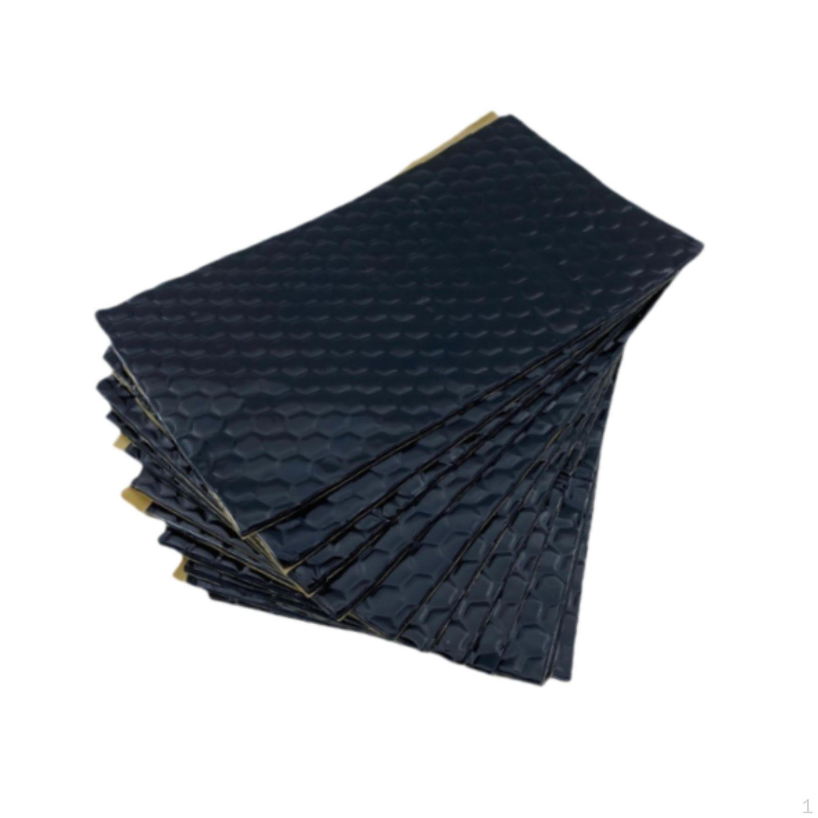 

10 Butyl Soundproofing Sheets for Vehicle Doors. They Absorb Impacts, Reduce Noise And Heat. чорний
