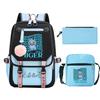 Animation Cartoon With High Value Schoolbag, Primary And Secondary School Students Leisure Backpack, Pencil Bag Set