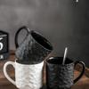 High-color Cup Home Water Cup Ceramic Couple Mug Large Capacity Coffee Mug Tea Cup Premium Feeling Niche Mugs
