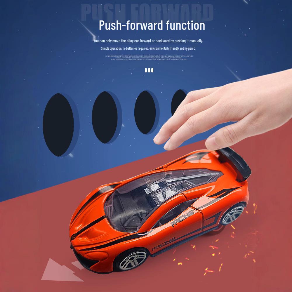 Alloy Pull-Back Sports Car Toy - Racing Model for Kids