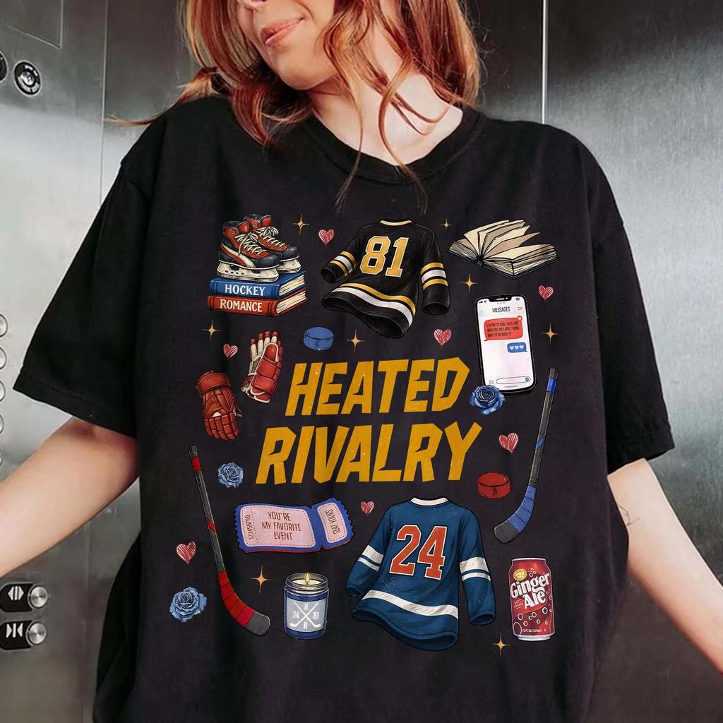 Heated Rivalry Merch Tee T-shirt Men Short Sleeve Tee Unisex Tops Clothes Causal Female Y2K Tops T-shirt Cotton Streetwear Hip Hop Concert T-shirt