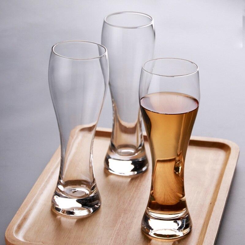 6pcs 350ml classic style clear glass beer bucket red wine cups glass refractory beer bucket whisky glass travel bottle Bar kitchen | old-fashioned gla