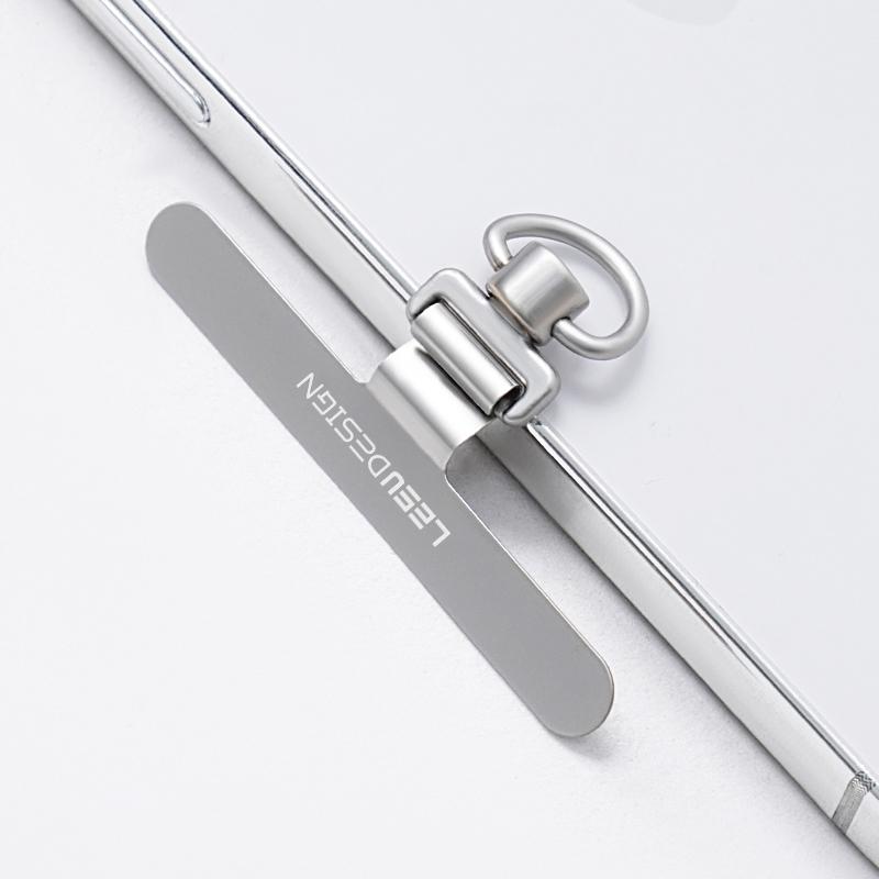 LEEU DESIGN Schlanke Handy-Befestigungslaschen Anti-Verlust 360 Grad Drehbarer Metall-Sicherheitspatch für Handyhülle Lanyard