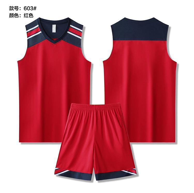 

Basketball Suit Men S Game Jersey College Students Children S Training Jersey Sportswear Jersey Breathable Summer Women 3XS красный