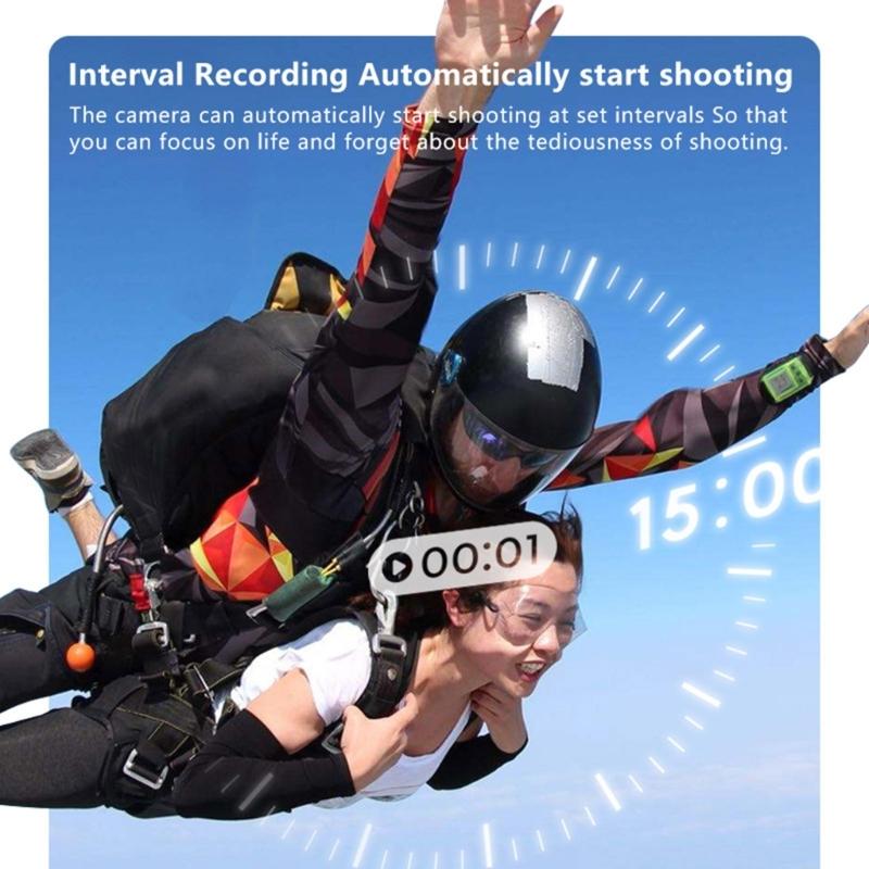 1.47in Screen Mini thumb Camera 2.7K Video Featuring 180 degree Rotating Lens To Capture Unique Perspective Easily