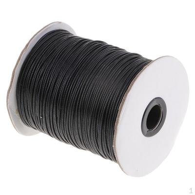 170 Meters /Spool Waxed Cotton Cord 1.5mm Round Jewelry Making Thread String Beading Line