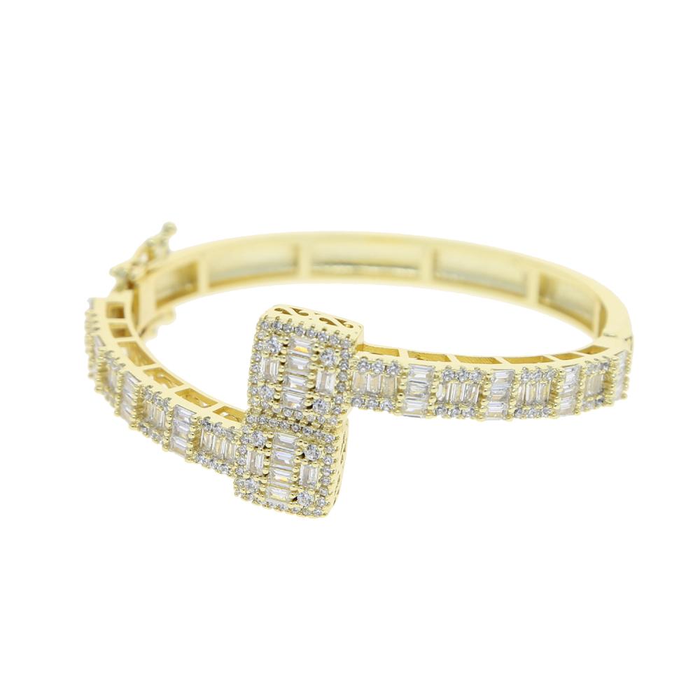 Iced Out Bling Beaded CZ Heart Bracelet for Women