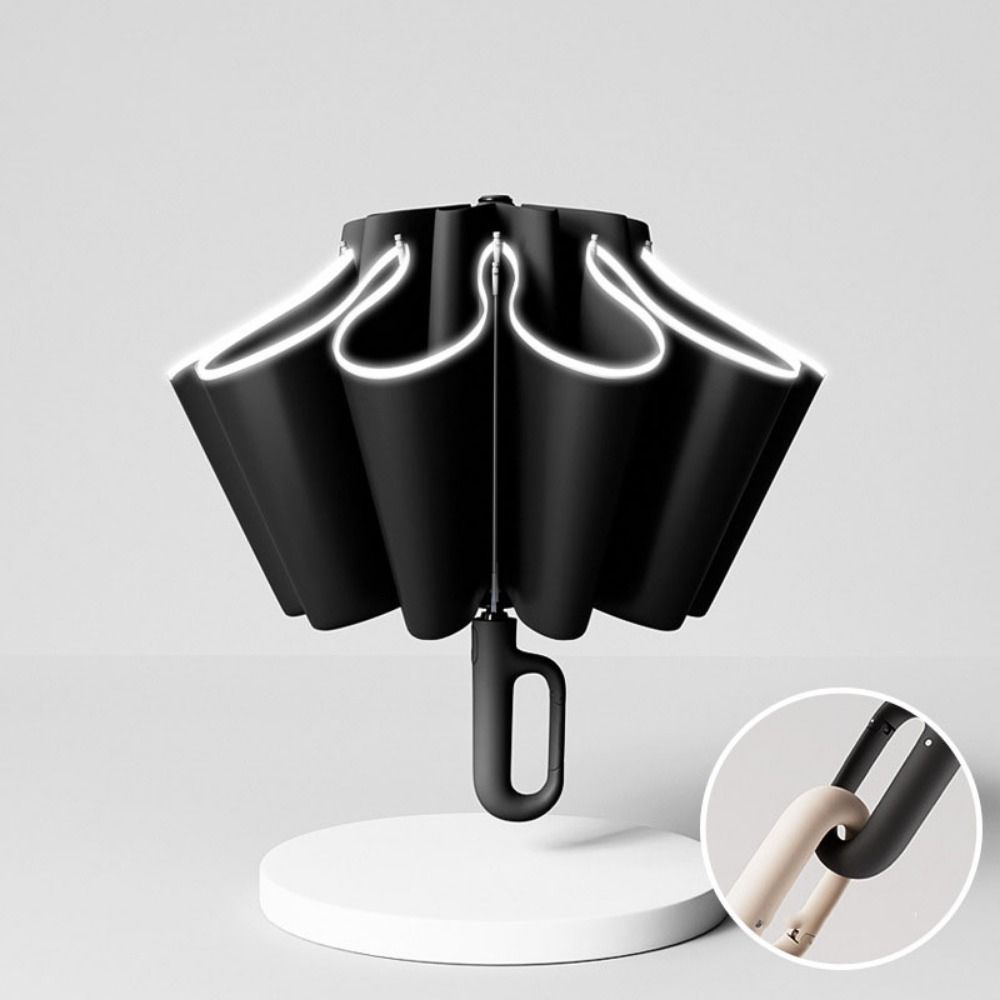 with Ring Buckle Reverse Folding Umbrella UV Protection Women's Parasol  Men's Business