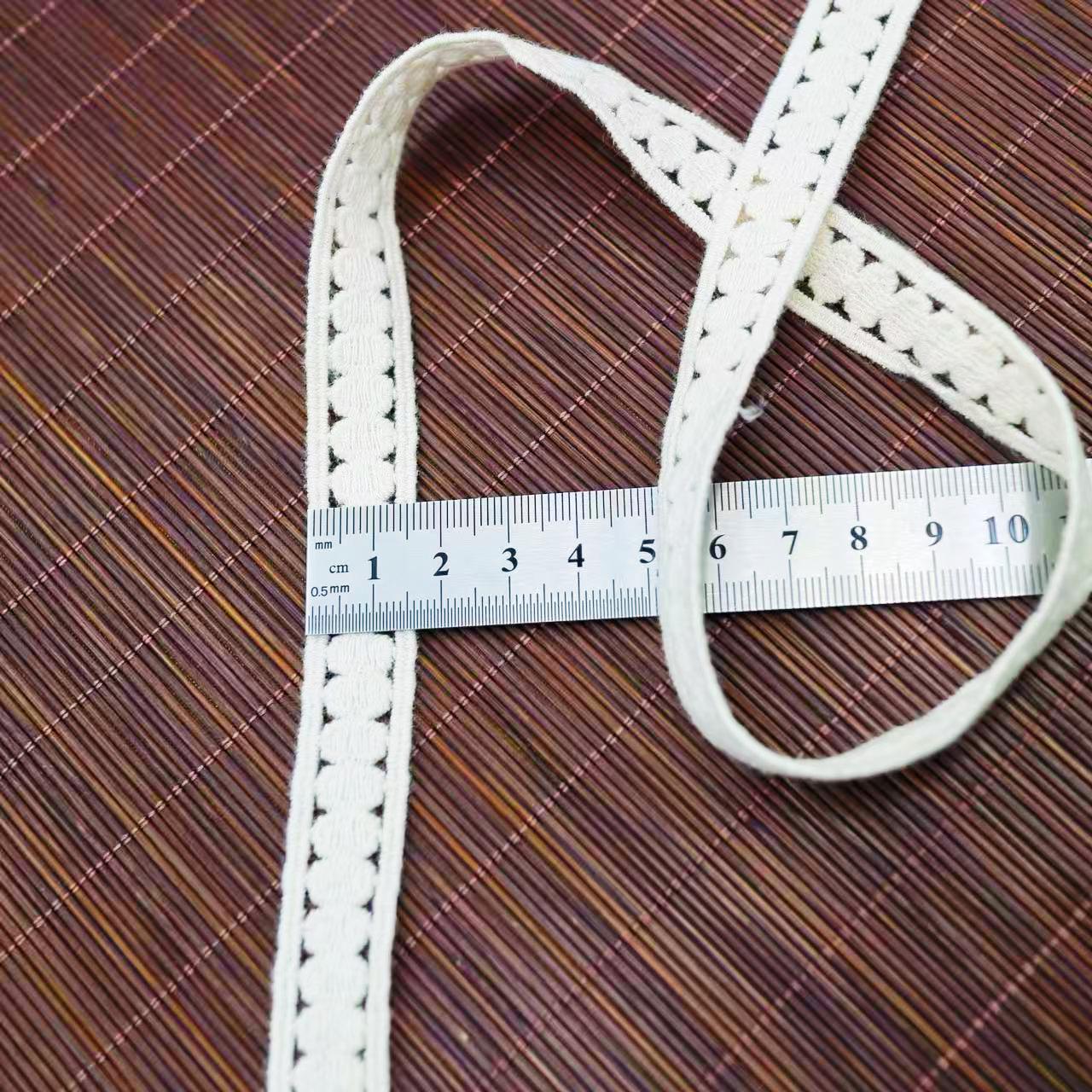 

Водорастворимое Хлопковое Кружево для Вышивки Абрикосовая Лента DIY Украшение для Одежды Подол Юбки с Тканевой Полоской Аксессуары R329