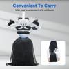 VR Headset Storage Protections Set for Quest3 Helmet Crystal Cover Drawstring Bag Silicone Grip Cover Lens Guard