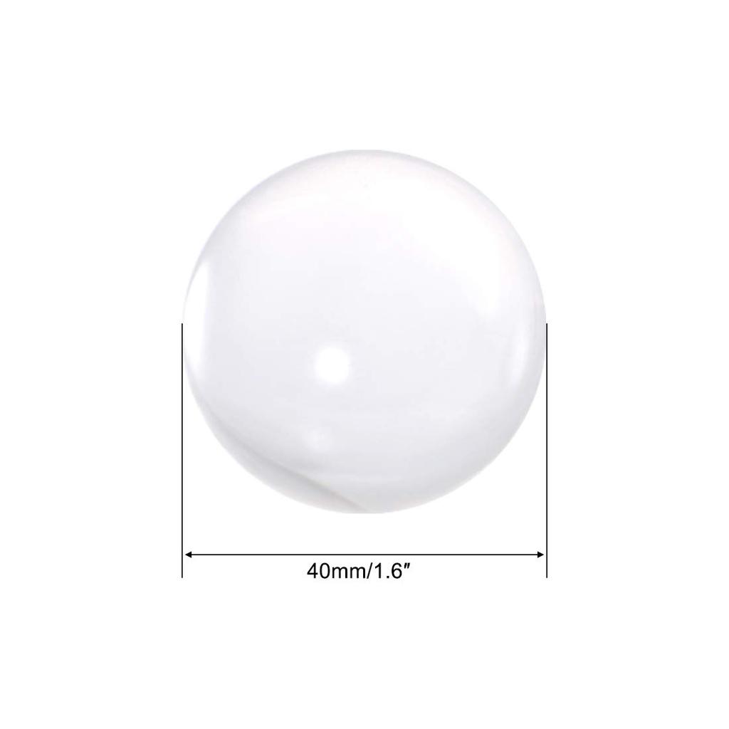 uxcell Acrylic Balls, Acrylic Contact Juggling Balls, Clear, 40mm Diameter, Pack of 5