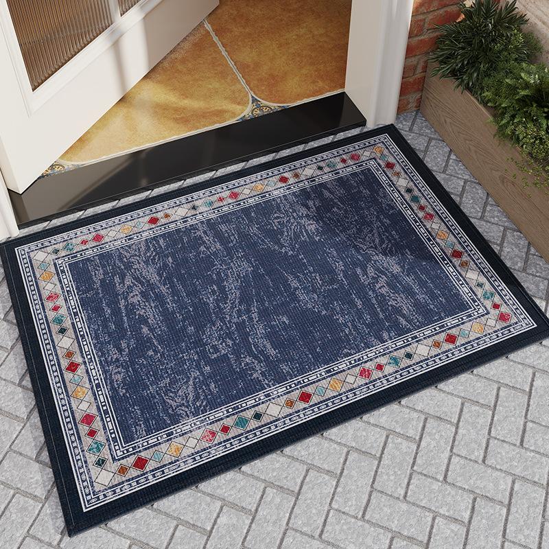 

Коврик для входной двери, легкий, роскошный, с высоким чувством к прикосновениям, простой, европейский, коврик для входной двери, нескользящий коврик для ног 50x80cm