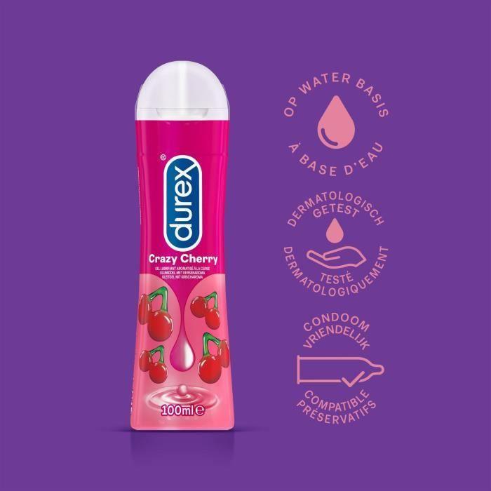 Durex Play Crazy Cherry Gel Lubrifiant Goût Cerise 100ml