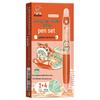 Kaba Bear Stress Relief Erasable Pen - Press-type, Non-Leaking Ink, Heat Erasable, Ideal for Correcting Handwriting