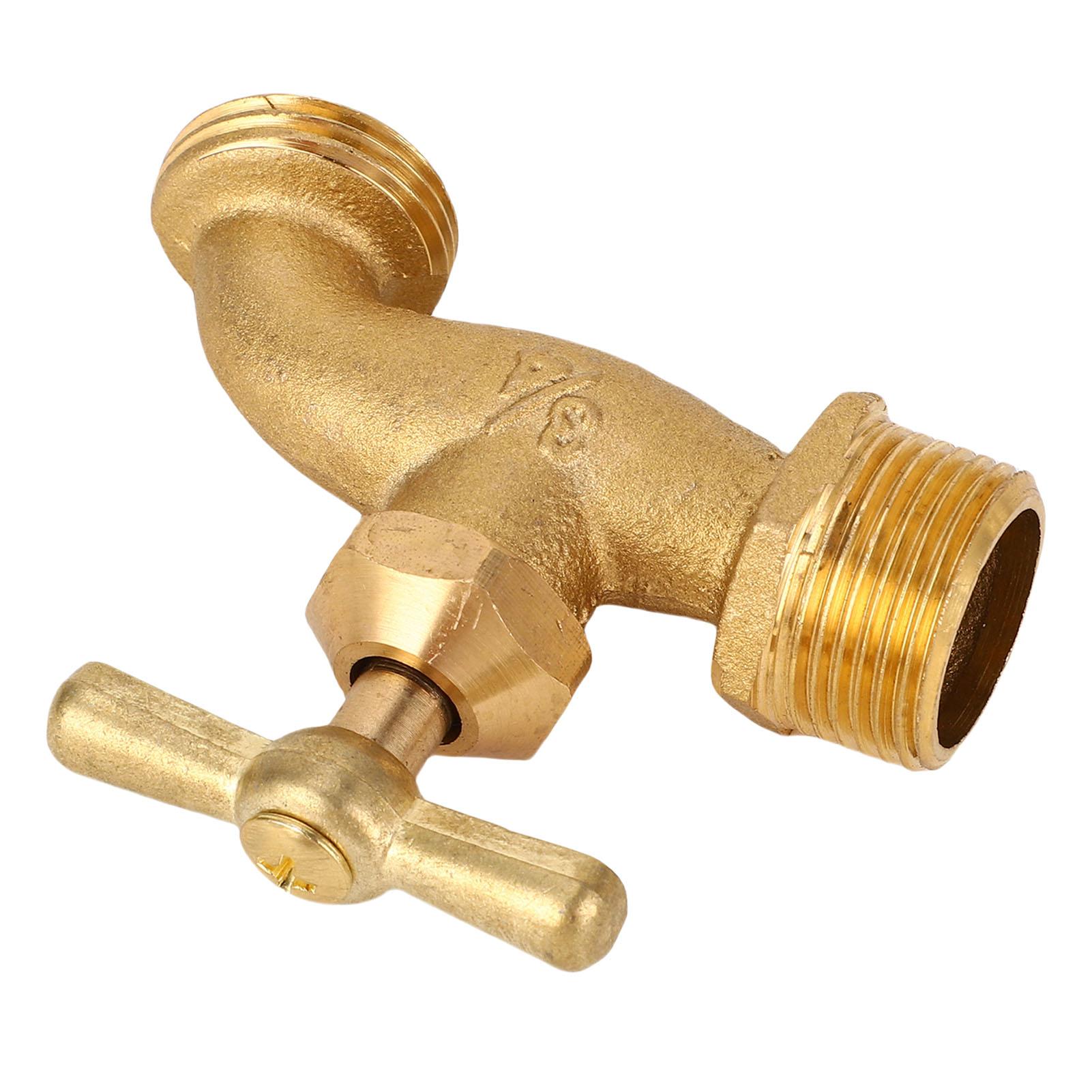 

Поливочный кран G3 4 дюйма с изогнутым носиком, садовый клапан, латунный фитинг для водопровода для жилых и коммерческих применений