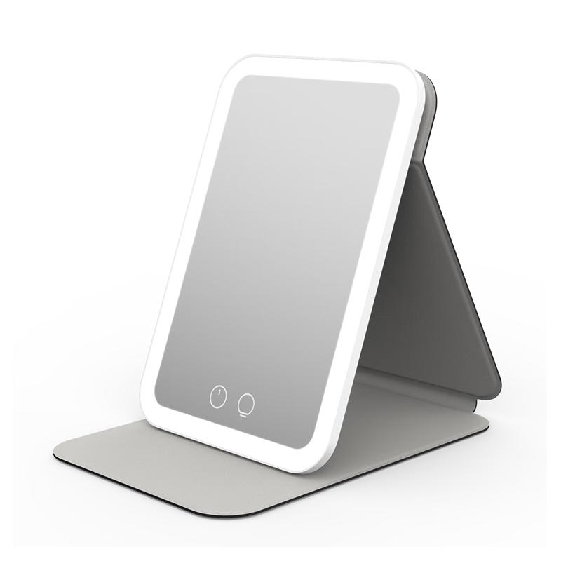 EASEHOLD LED Portable Smart Makeup Mirror with Leather Case