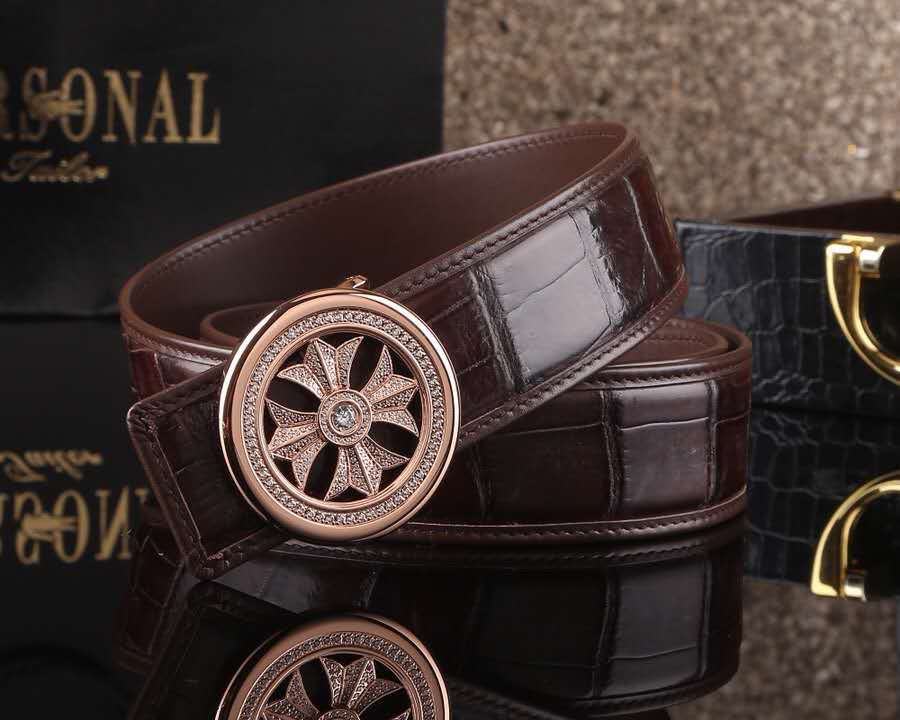 

Мужская пряжка удачи приходит, вращающаяся из тонкой стали, пряжка Ddiamante, без настоящего крокодилового ремня для мужчин 95cm