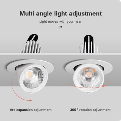 Gömme LED Downlight'lar 7W 12W LED Tavan Spot Işıkları Arka Plan 360° Spot Lambalar İç Mekan Ev Mutfak Spot Işıkları AC85~265V