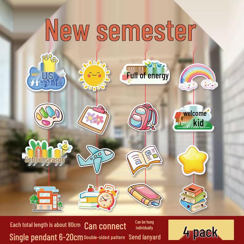 Good Luck Exam Success Hanging Ornament for Classroom Decoration