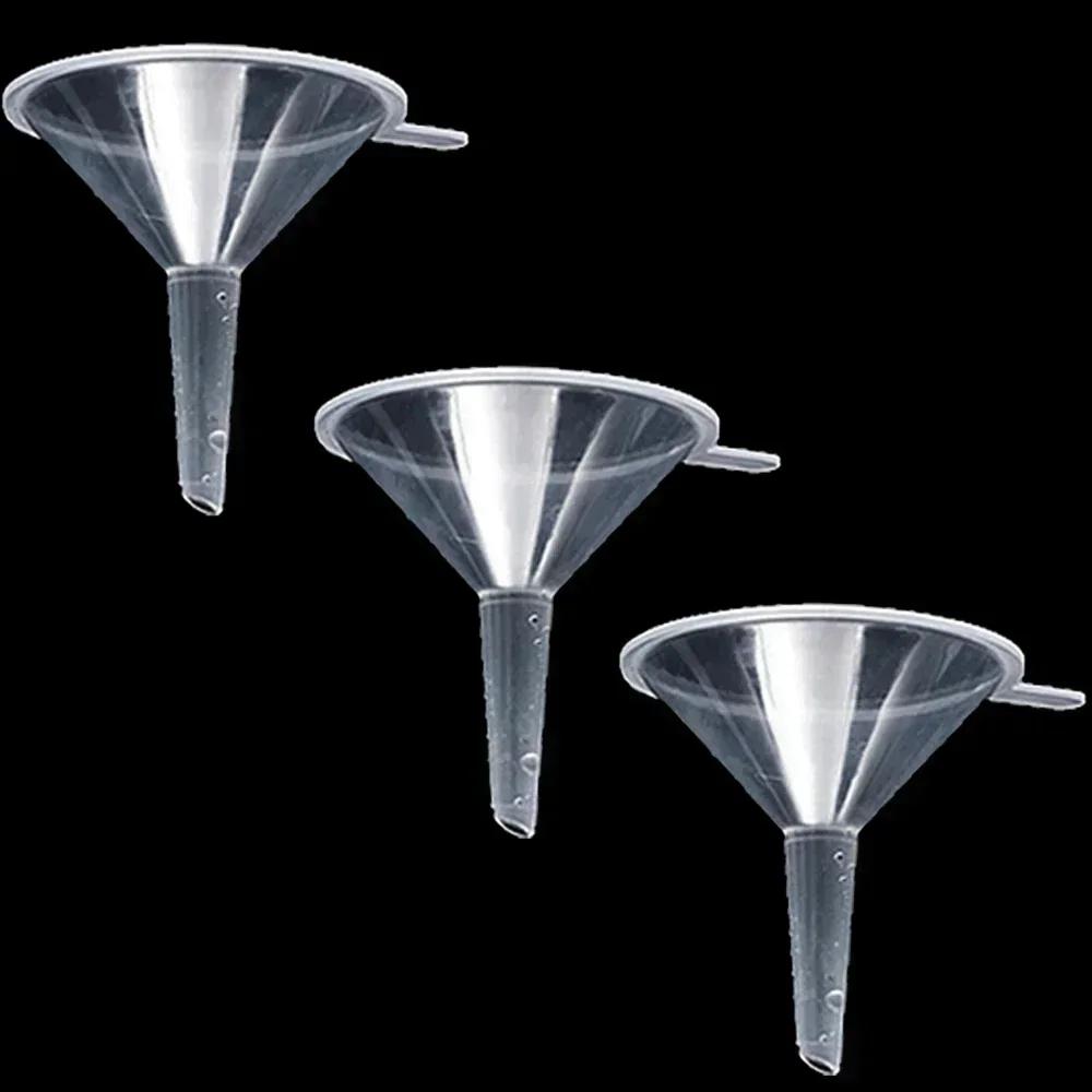 Mini Transparent Funnel Small Mouth Liquid Oil Hopper Plastic Gadgets Home Kitchen School Laboratory Experimental Supplies Tools