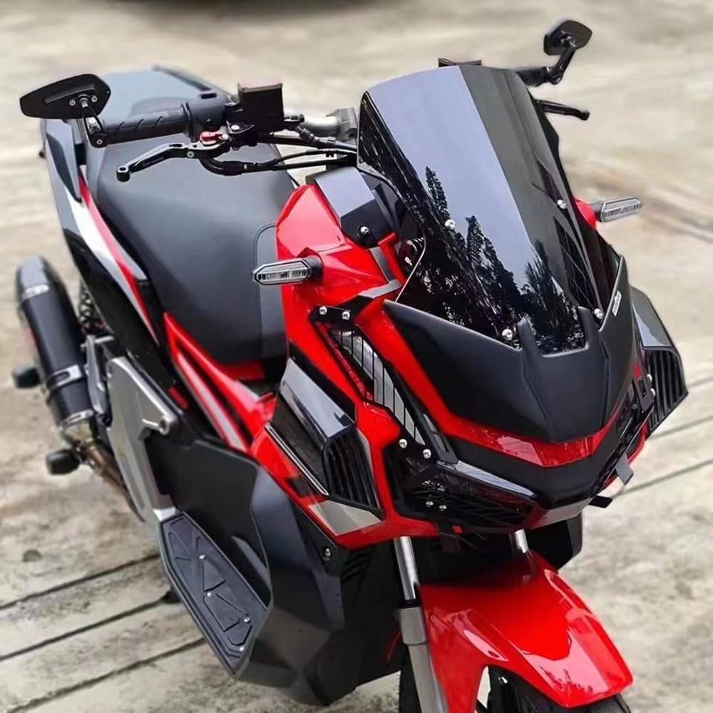 

Pair Carbon Fiber Look Motorcycle Fairing Winglets Side Wings Protection Cover