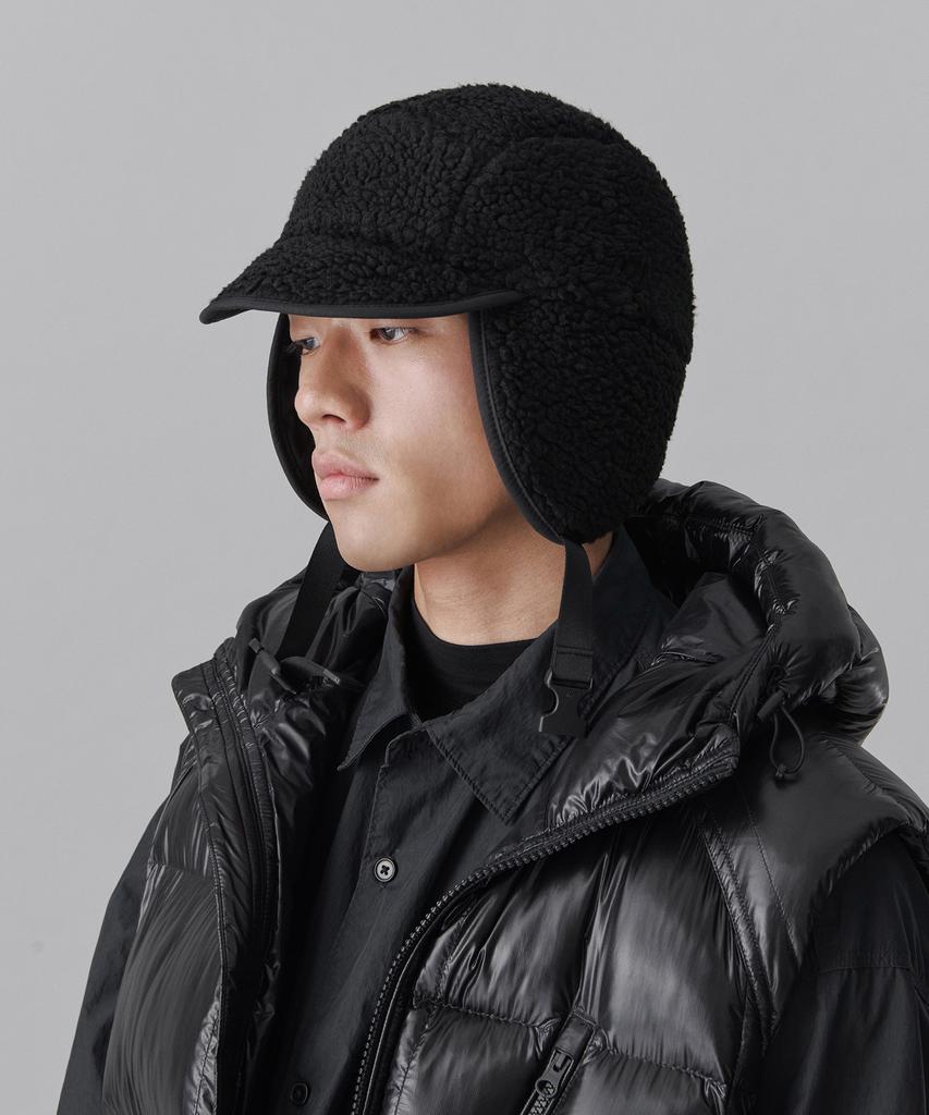 MUSINSA STANDARD [City Leisure] Cn Reversible Cargo Trooper Hat [Black]