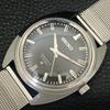 JAPAN VINTAGE SEIKO HAND-WINDING 66B MENS BLACK COLOR DIAL WATCH a703918-1 R213g-a703918