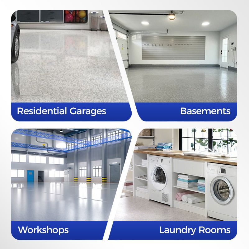 High-Gloss Marble Effect Epoxy Floor Coating Marble Garage Paint Waterproof Floor Paint Waterproof Water-Based Epoxy Coating