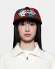 THEMUSEUMVISITOR Five Flower Arch Logo Ball Cap (Wine)