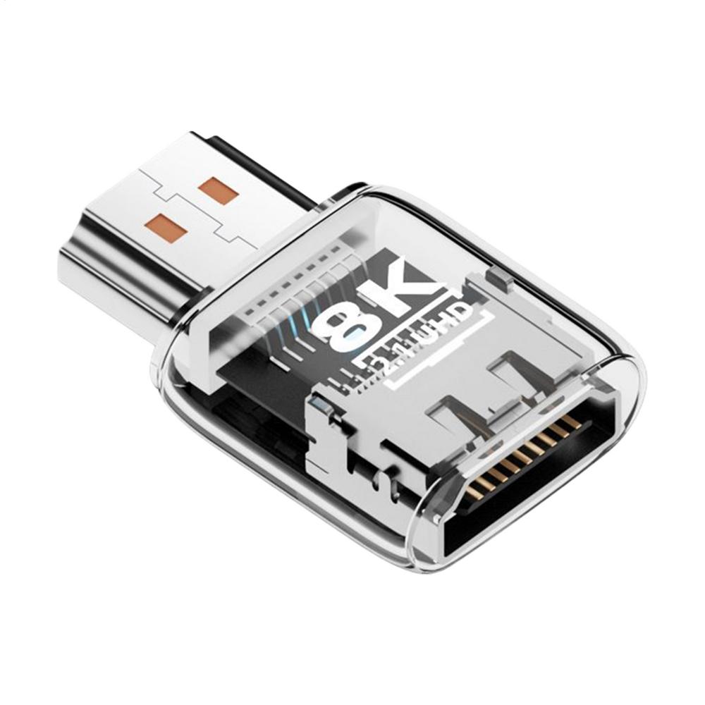 

Video Adapter 8k 60Hz Bidirectional Connector Video Male to Female Converter for Audio Computer Laptop TV HDTV Projector Desktop