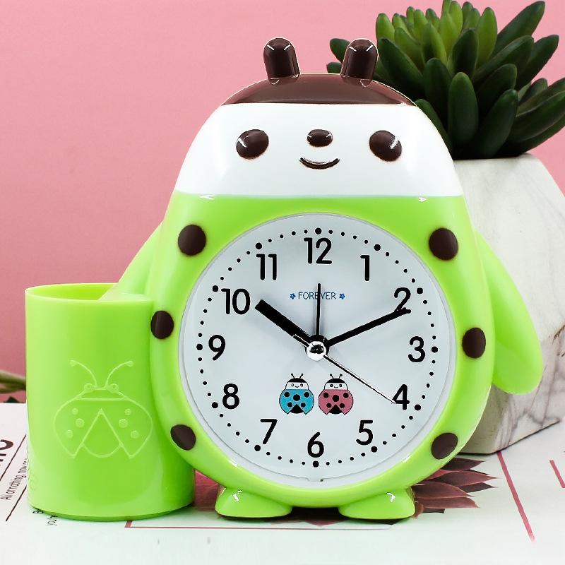 

Милий Будильник Дитячий Мультяшний Студент Підйом На Навчання Годинники Мода Креативні Прикраси Жук Маленький Настільний Годинник на Ліжко