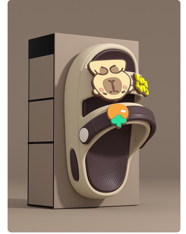 EVA Capybara Non-Slip Soft Sole Cartoon Sandals for Infant and Toddler Boys & Girls