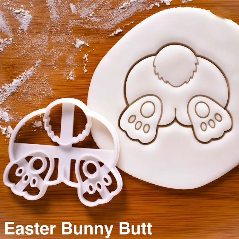 

9Pcs Easter Bunny Cookie Cutters Jar Sauce Chocolate Stamp Mold Rabbit Egg Biscuit Fondant Embosser Mold Cake Decor Baking Tools