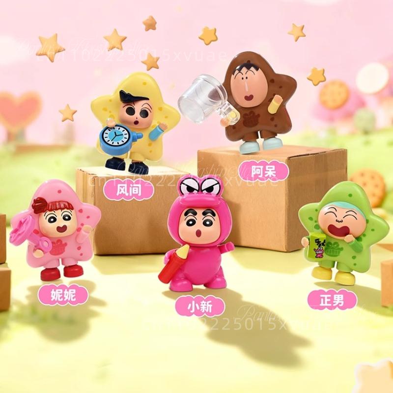 Latest Keeppley Crayon Shin Chan Series Construction Blocks Animation Crocodile Mountain Biscuit Factory Game Assembly Model Toy Gift