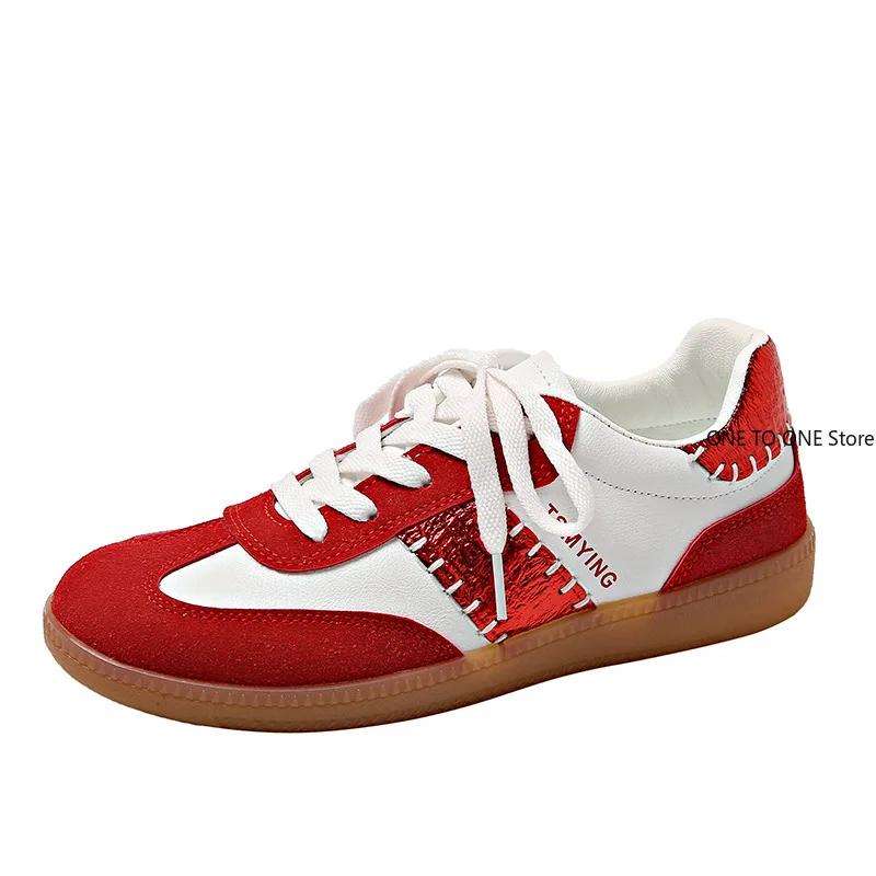 Fashion Women's New Flat Bottom Little White Shoes Student Versatile Sports and Casual Board Shoes Plus Size 35-44 Comfortable soft sole