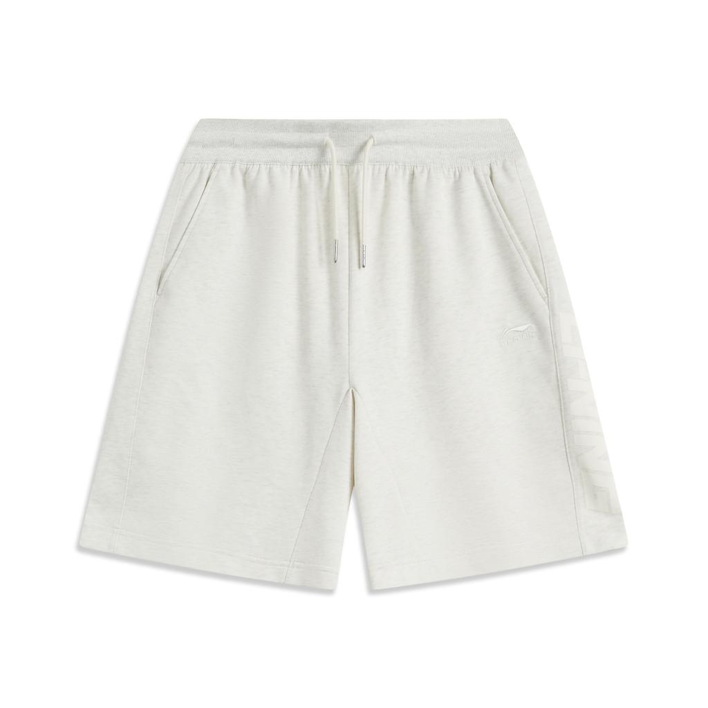 Li Ning Sports Lifestyle Series Solid Color Simple Versatile Comfortable Casual Shorts Men Shorts Light-Floral-Gray AKSV211-4