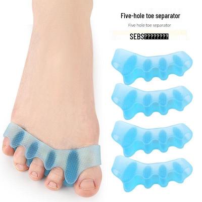Five-Hole Toe Separator for Hallux Valgus and Overlapping Toes with Massage Points