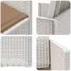 Garden Dining Chairs 2 pcs White and Taupe PP