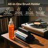 HumminGuru Limpieza de Discos de Vinilo Analógicos incluye limpieza de discos de vinilo y soporte para cepillo de LPs Para usar con tocadiscos y cepillo I-Brush para discos