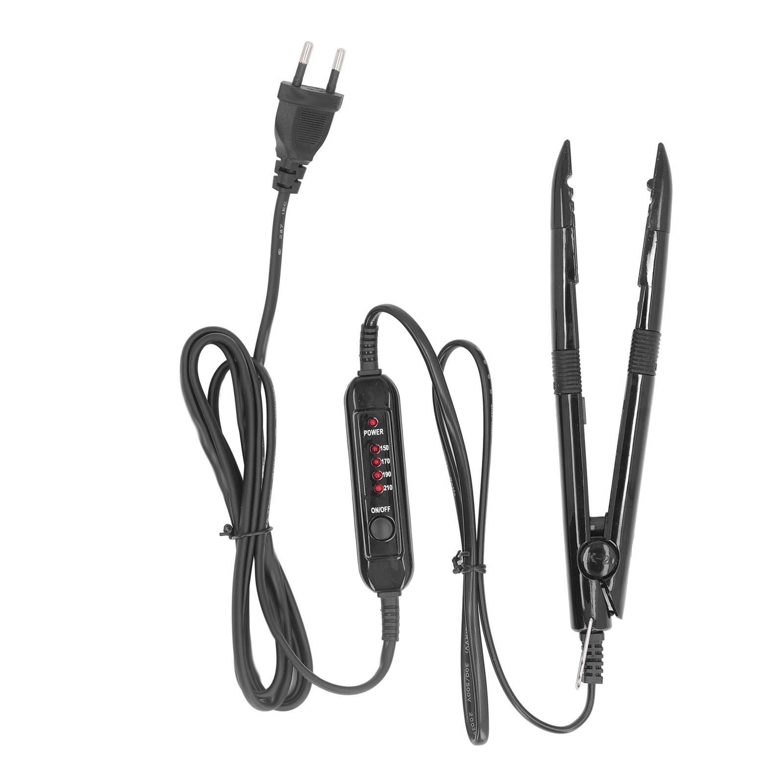 

Набор для наращивания волос с терморегулятором, стабильный нагревательный инструмент для наращивания волос EU Plug