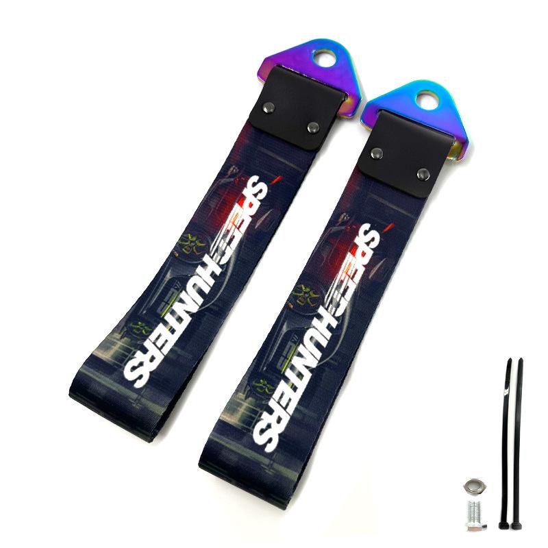 JDM Culture Colorful Metal Buckle Tow Strap - Car Modification Decoration