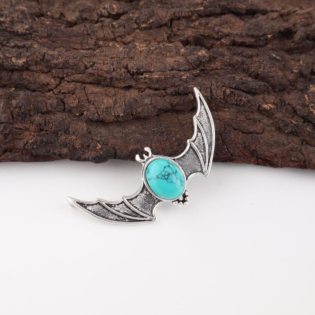 Lovely Magnesite Turquoise Gemstone Jewelry, 925 Solid Sterling Silver Pendant, Dazzling Silver Pendant Gift For Her