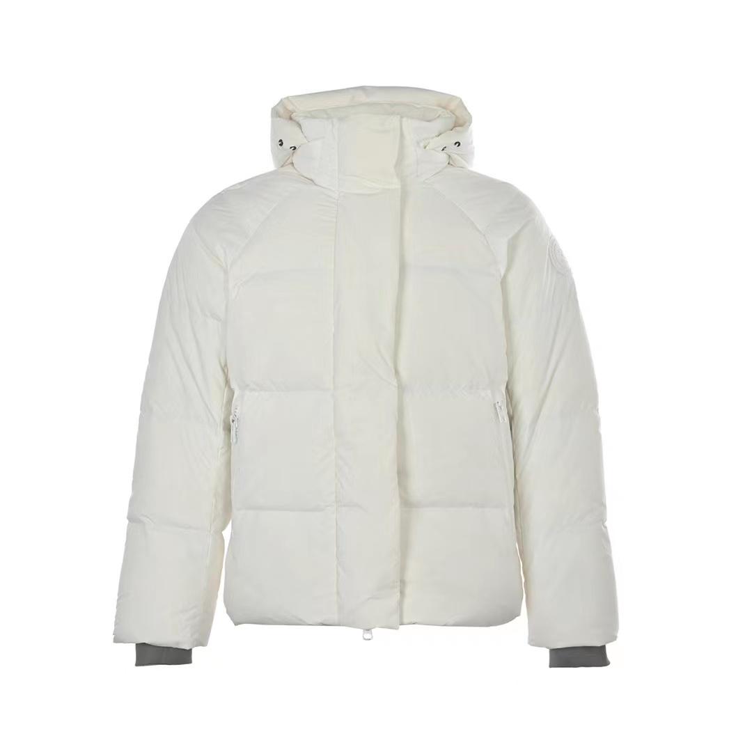 

Мужской и женский пуховик, зимняя пара, рабочая одежда с меховым воротником, пальто, белое пальто на утином пуху XL