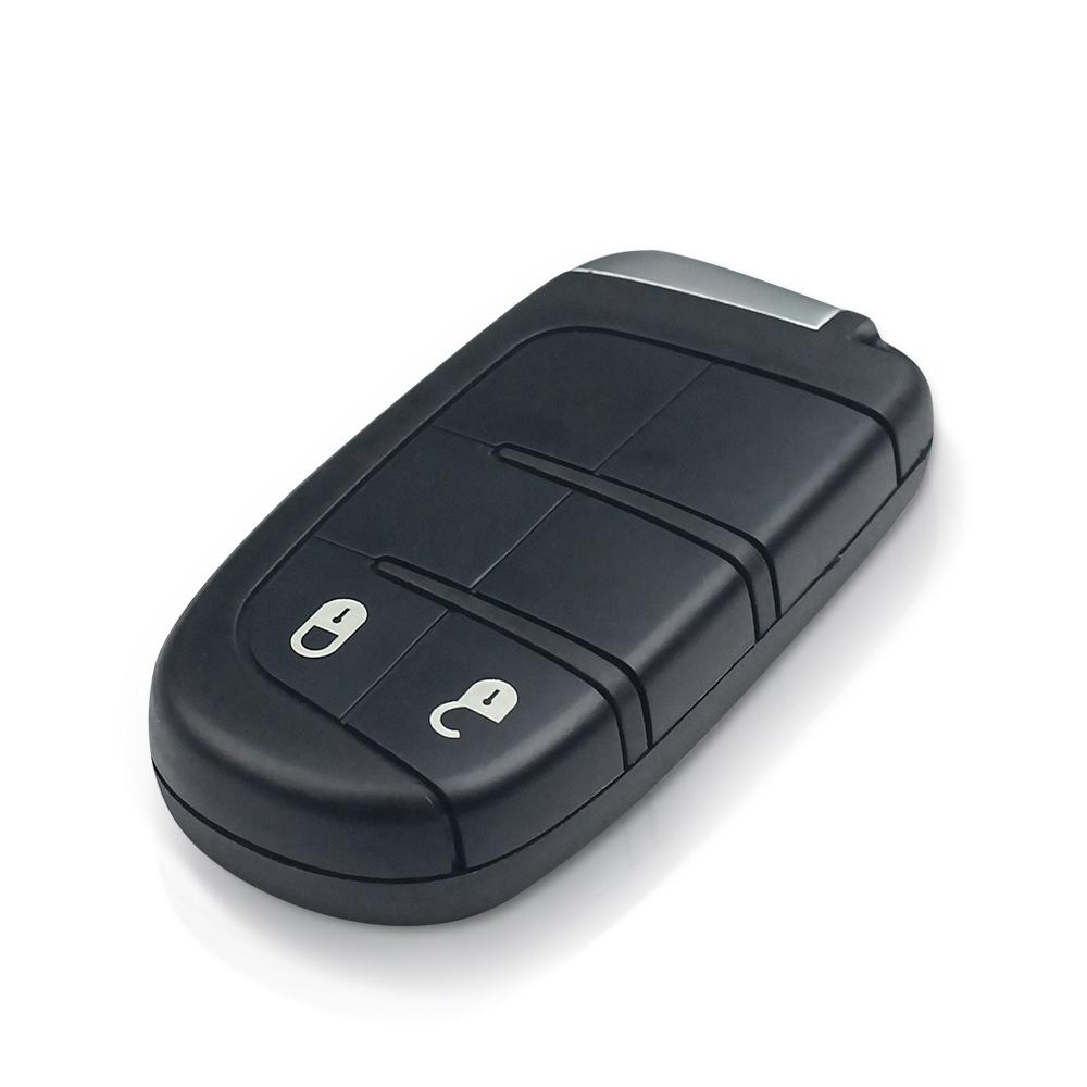 Car Key Shell For Chrysler Jeep Compass Renegade Cherokee Smart Remote Key Fob Case 2/3/4/5 Button Emergency Insert Blade