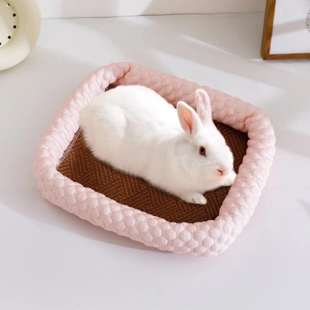 Detachable Hamsters Bed Pad Breathable Pet Sleeping Bed Rabbits Cooling Cushion Guinea Pigs