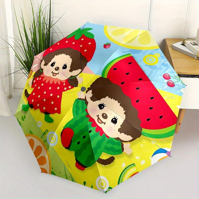 

1pc Fruit-themed illustration. Umbrella with Plastic Handle,Suitable for All Seasons Home Travel Outdoor UmbrellaM1123