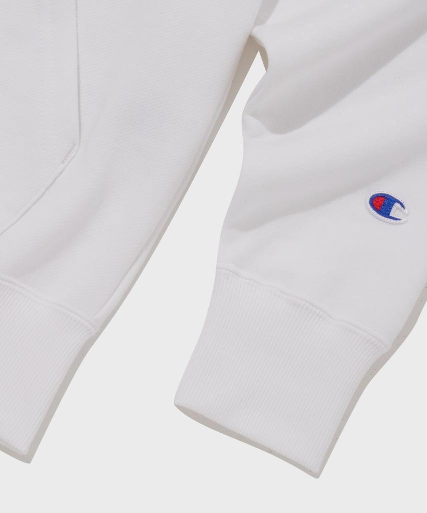 Champion Basic C Logo Zip-Up Hoodie White