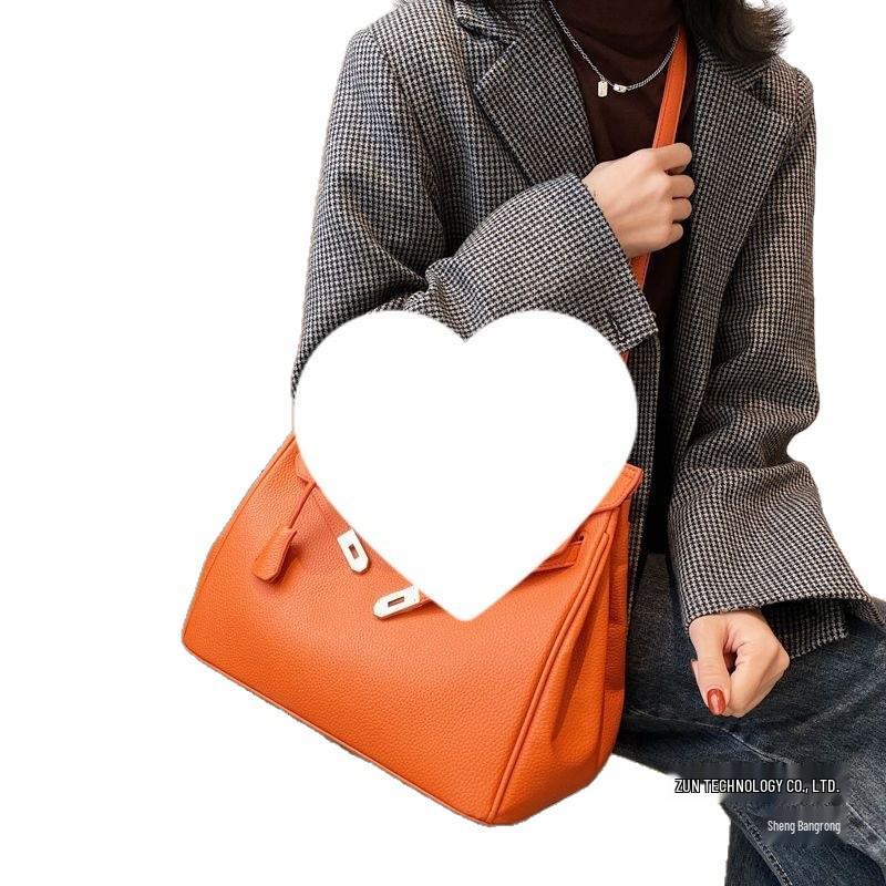 2021 Trendy Korean Style Women's Luxury Textured Crossbody and Shoulder Bag, Versatile Fashion Handbag
