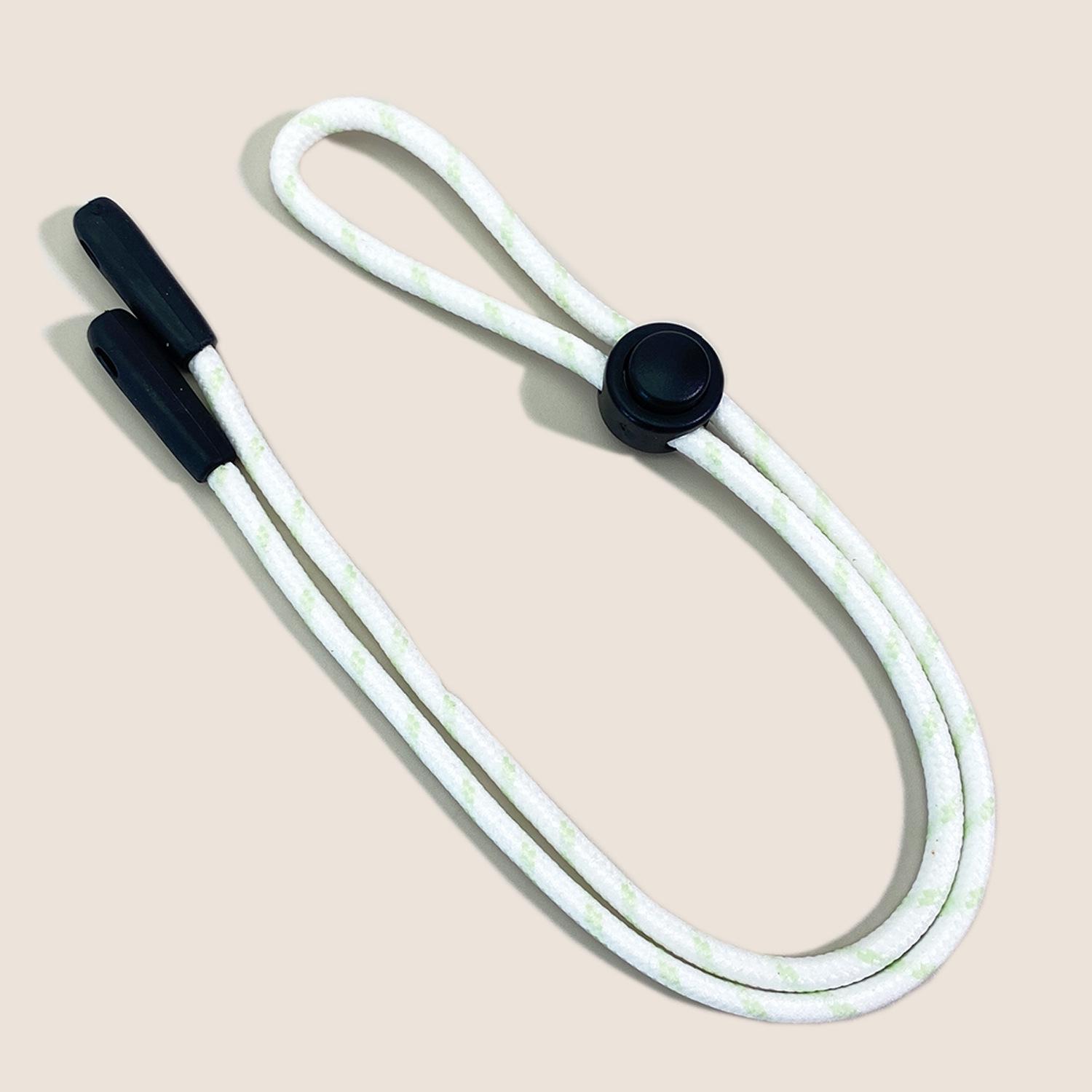 

Регулируемый двухцветный противоскользящий силиконовый шнурок для очков для занятий спортом на открытом воздухе (Полиэстер) циан/цветочный